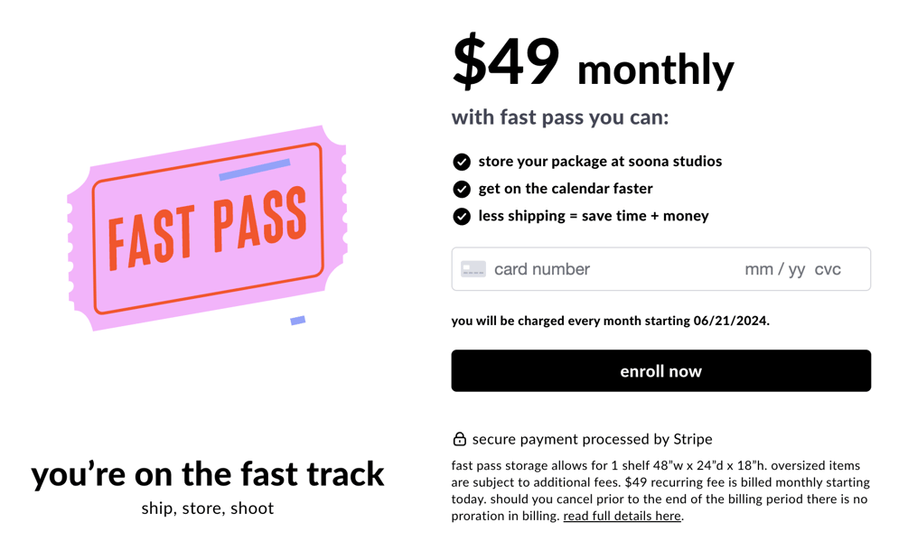 Fast Pass Copywrite How to manage your FastPass subscription